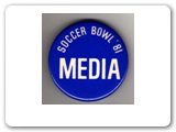 1981 soccer bowl media pin