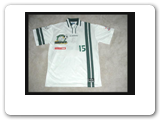 The 1996 Rochester Rhinos were winners of the US Open Cup in their inaugural A-League season. They went on to appeared in 4 consecutive league finals winning in 1998, 2000 and 2001. This jersey is from the 1998 season.