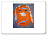 The jersey of Houston Dynamo Captain - Wade Barrett  from the 2007 MLS Cup Final.