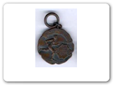 Beginning in 1909 the Peel Cup became a well established competition in Chicago. The events not only included the soccer matches but other contests such as running and ball skills.  This  1914 medal was given for participation in the Peel Cup. 